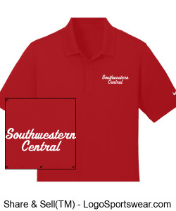 Red SWC Polo - Script Design Zoom